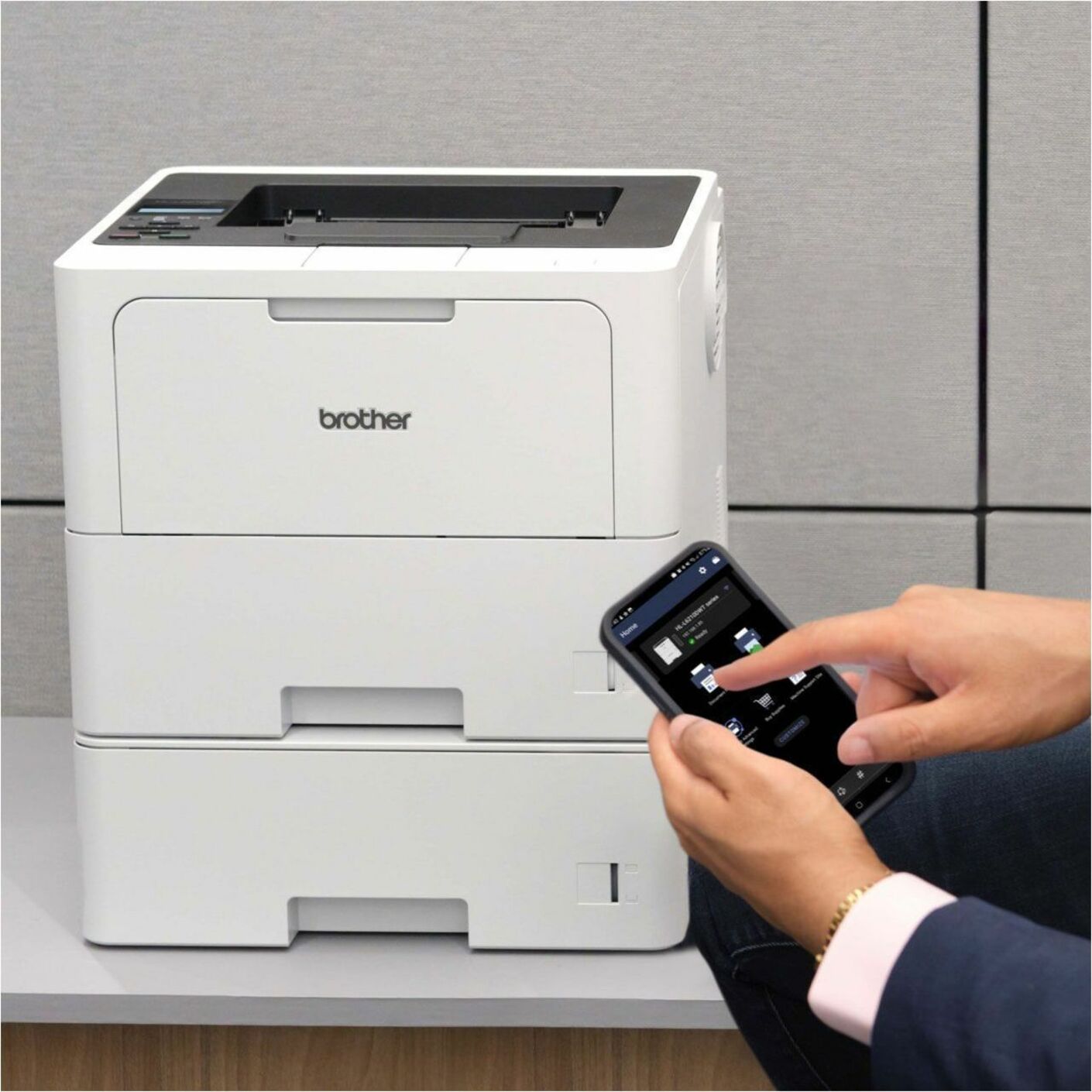 Brother HL-L6210DW Business Monochrome Laser Printer with Large Paper  Capacity, Wireless and Gigabit Ethernet Networking, Low-Cost Printing,  Advanced