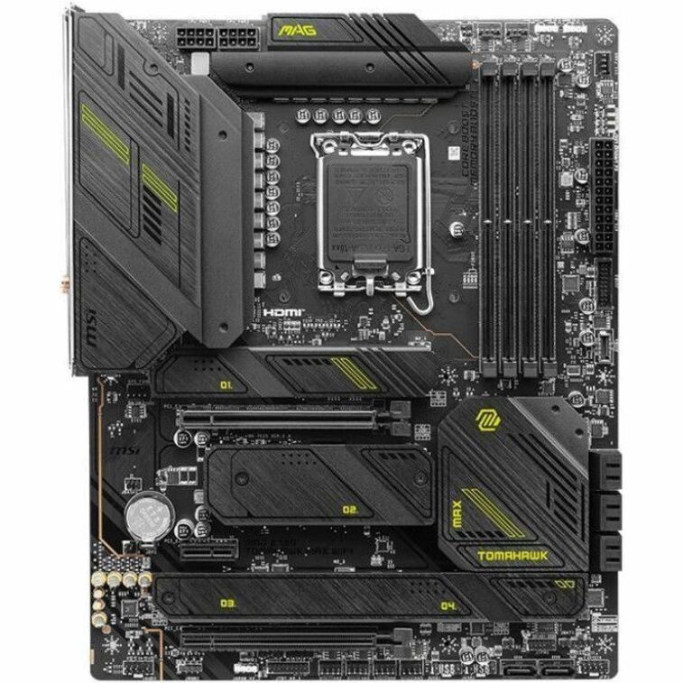MSI Z790TOMMAXWI MAG Z790 TOMAHAWK MAX WIFI DDR5 ATX Motherboard Intel WIFI7 Gaming Desktop Motherboard with 7.1 Audio Channels CPU Dependent Video and 192GB Maximum Memory Supported 