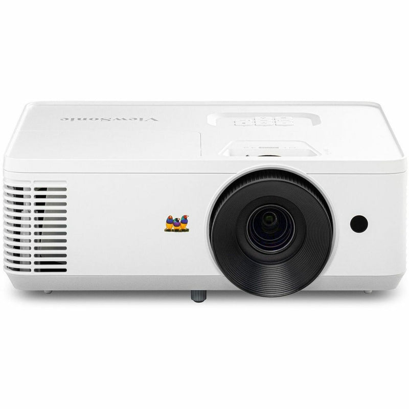 Front view of ViewSonic PA503HD projector showing lens and cooling vents