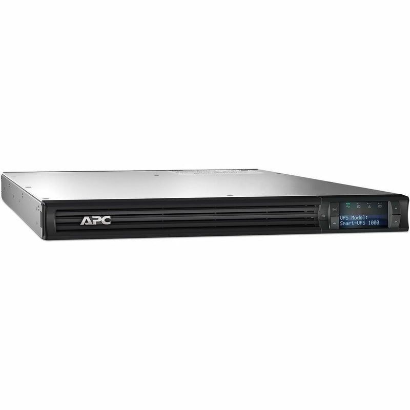 Side angle view of APC SMT750RM1U Smart-UPS showing build quality