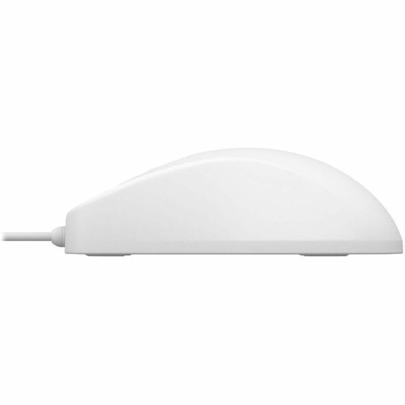 Side view of medical mouse showing ergonomic low-profile design