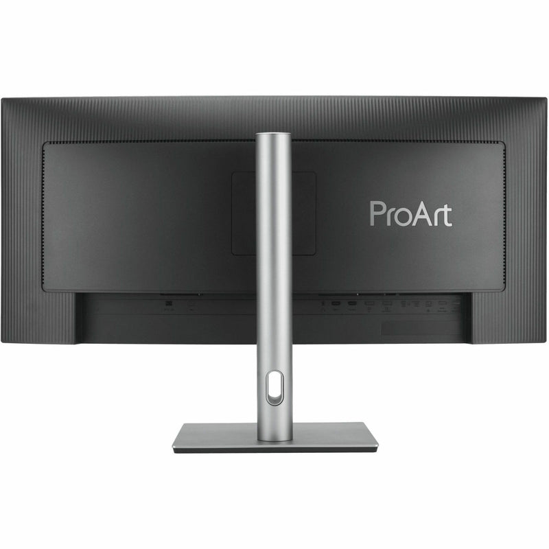 Rear view of ASUS ProArt monitor showing connectivity ports and branding