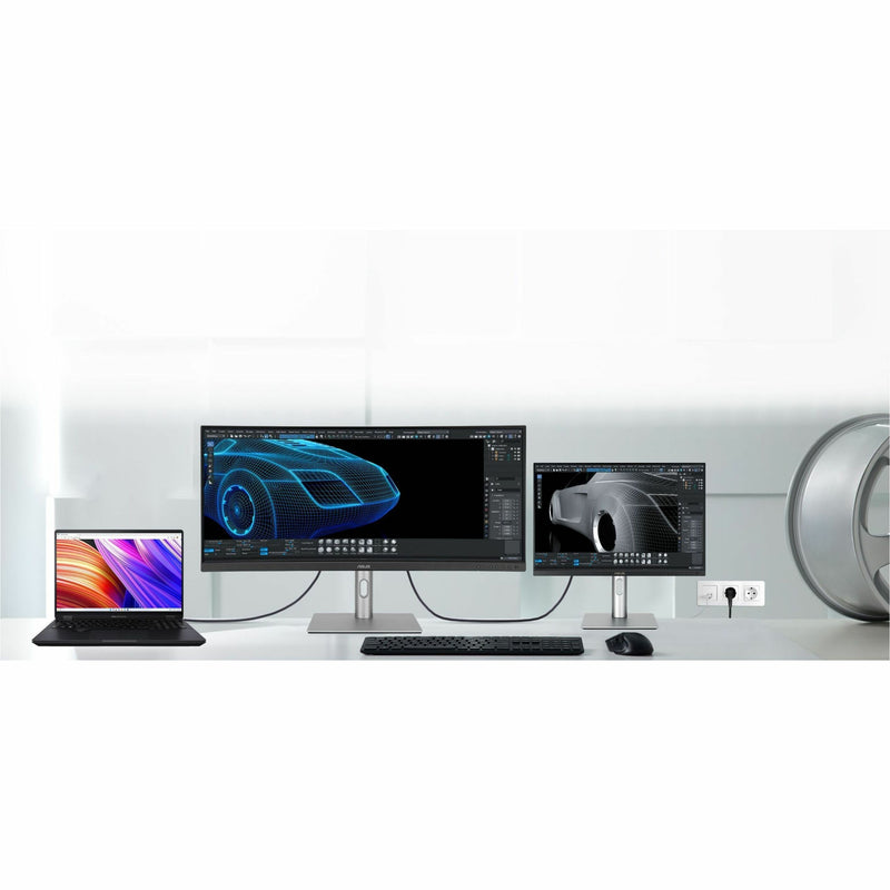 ASUS ProArt monitor in professional multi-display workspace setup