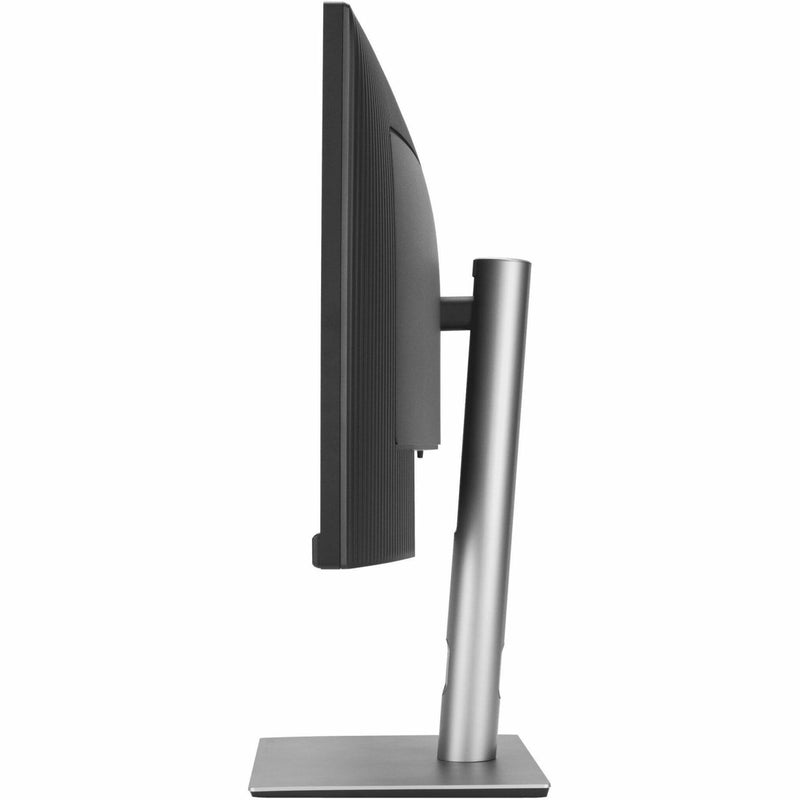 Side view of ASUS ProArt monitor showing curved profile and stand design