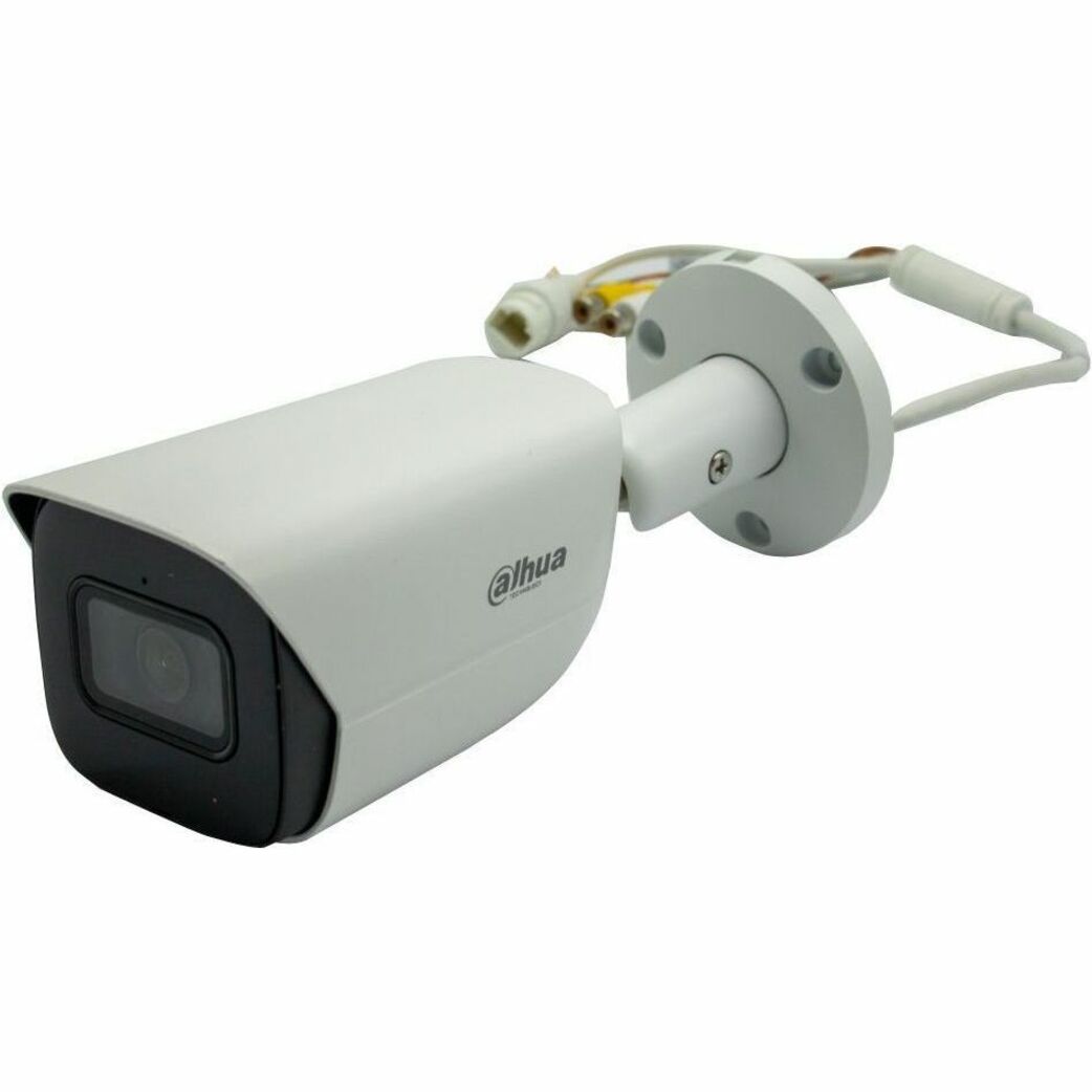 Side view of Dahua bullet camera showing mounting bracket and cable connections-alternate-image2