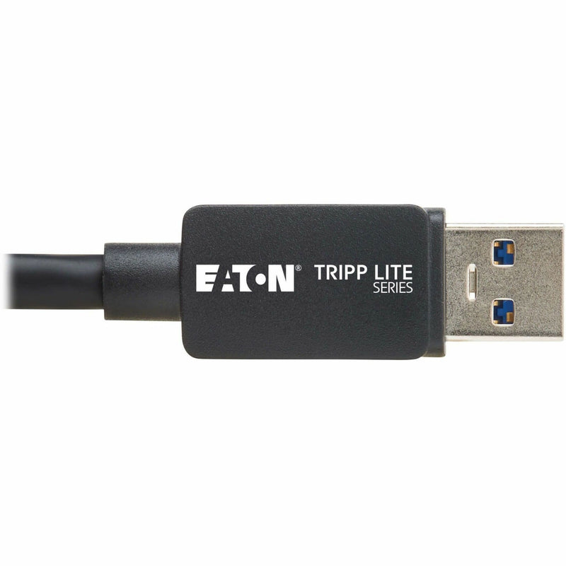 Detailed view of USB-A port showing SuperSpeed USB compatibility markers