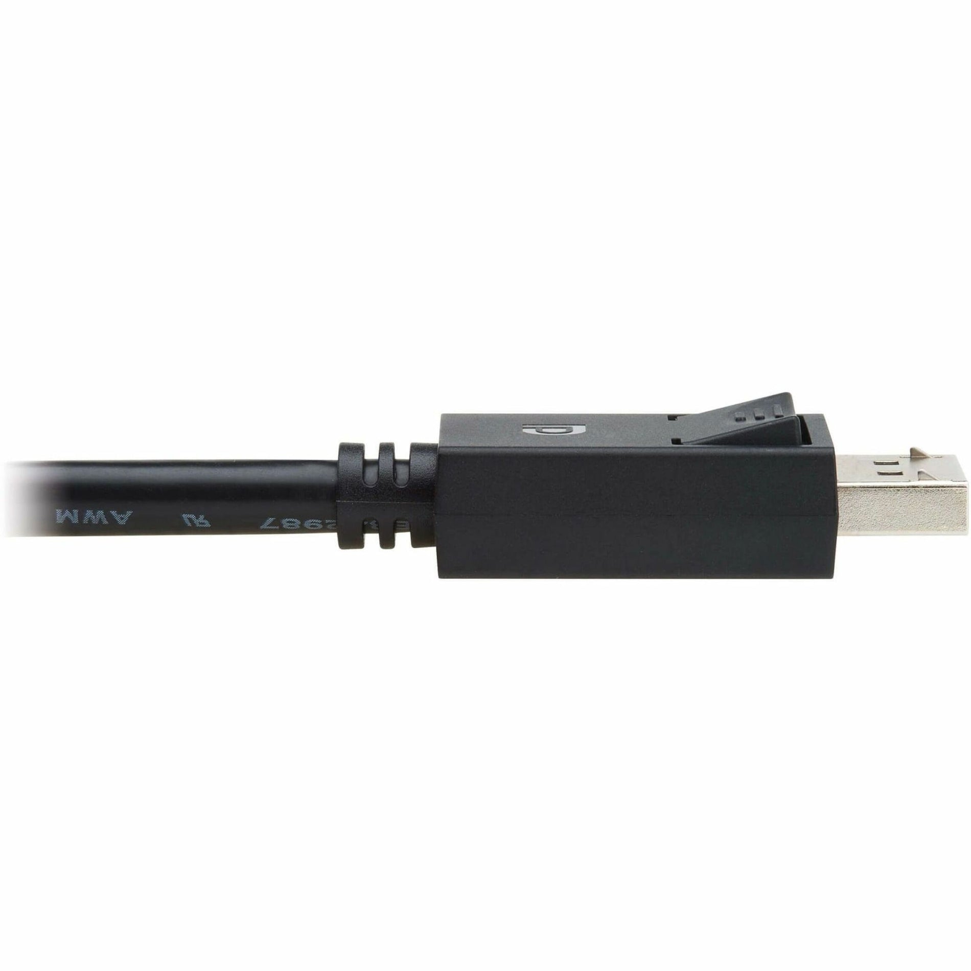 Câble Audio/Video DisplayPort Tripp Lite P580-003-8K6-2 8K60Hz 3 pieds Connecteur à verrouillage HDCP 2.2 Support MST Support HDR