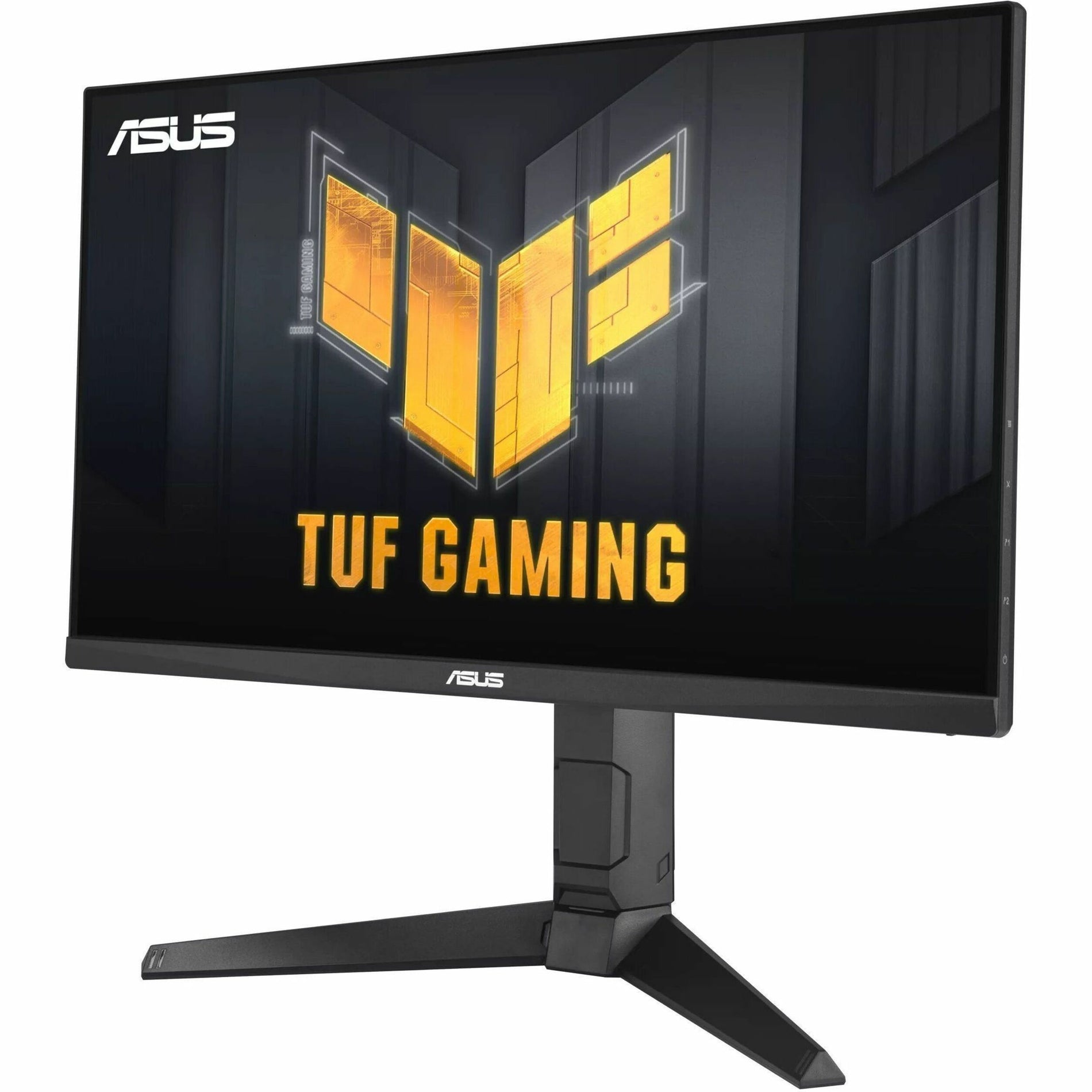 ASUS TUF Gaming VG249QL3A monitor front view with angular stand design and TUF Gaming branding-alternate-image1