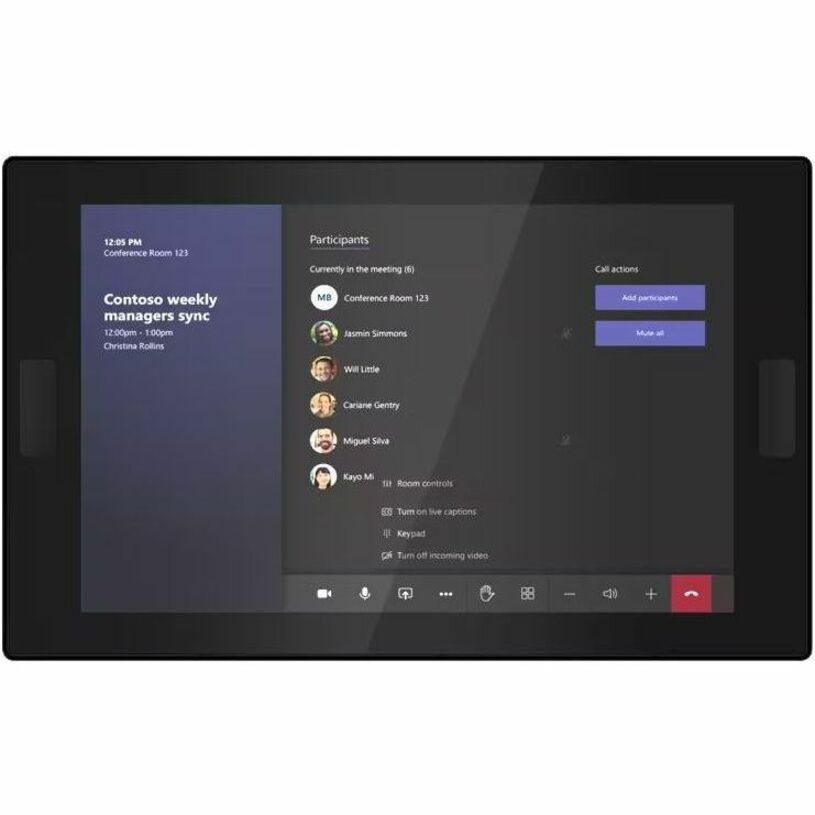 ThinkSmart One interface display showing meeting controls-alternate-image14