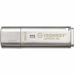 Kingston IKLP50/256GB IronKey+ 50 256GB USB 3.2 (Gen 1) Type A Flash Drive Sikker Adgangskodebeskyttelse Automatisk Sikkerhedskopiering