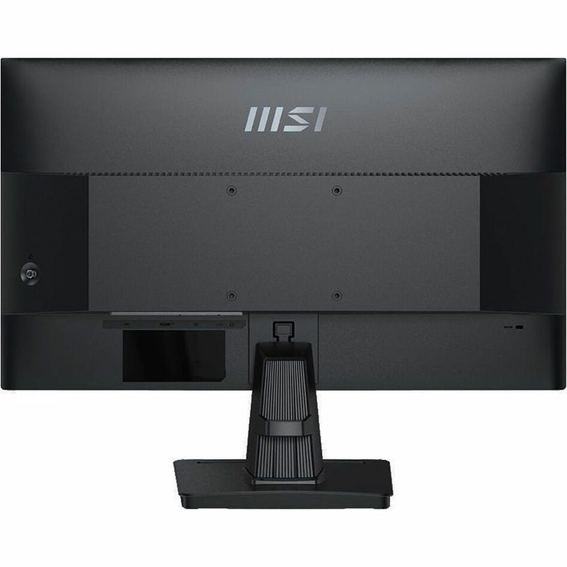 Back view of MSI monitor showing ports and VESA mount