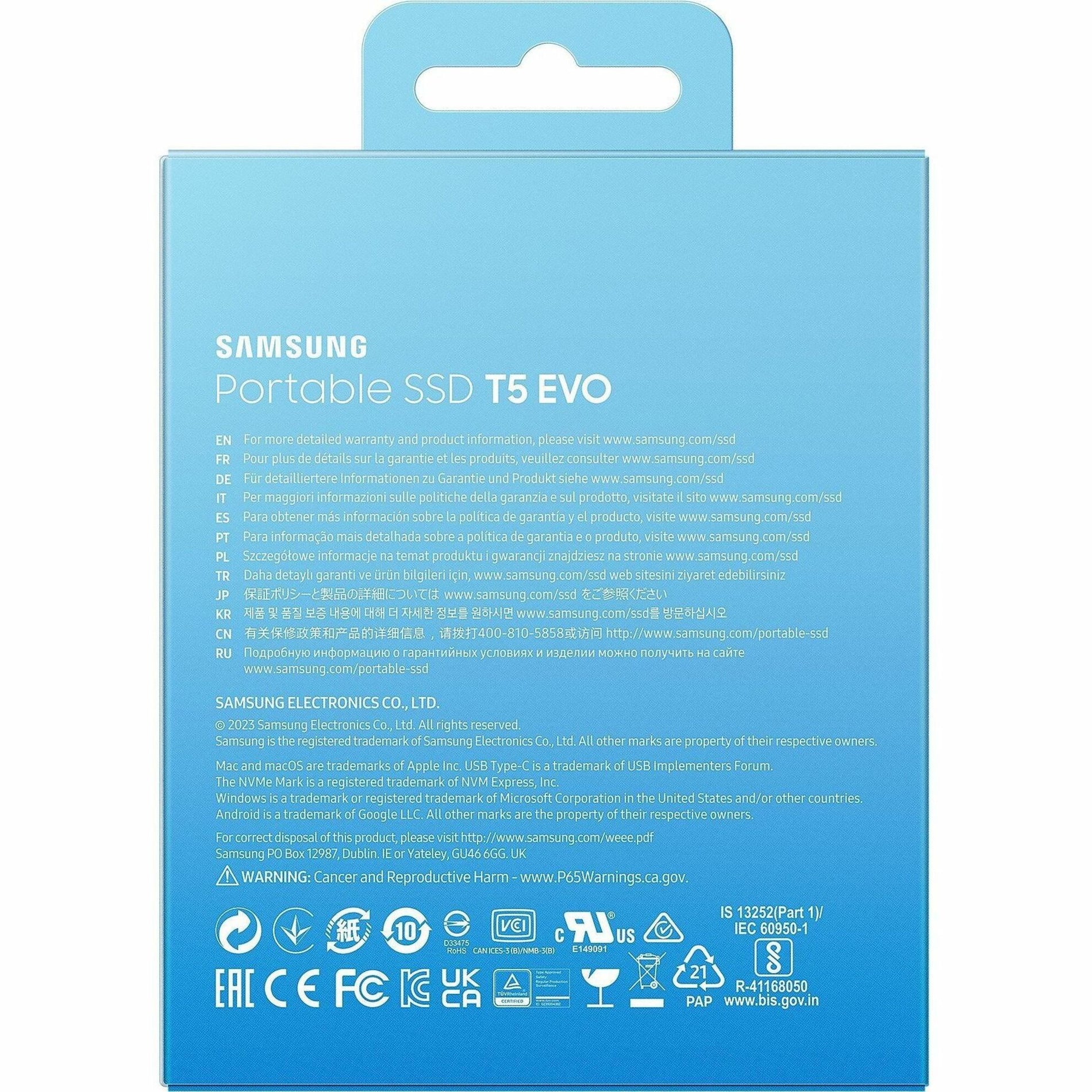 Portable SSD T5 EVO USB 3.2 8TB (Black)