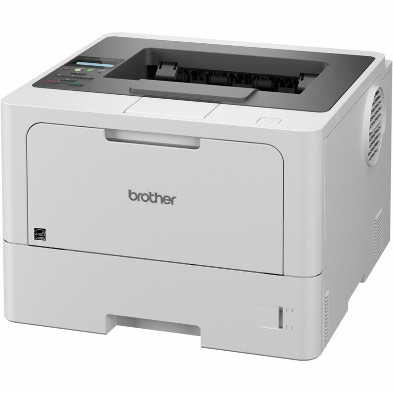 Side profile view of Brother HLL5210DN printer showing compact design