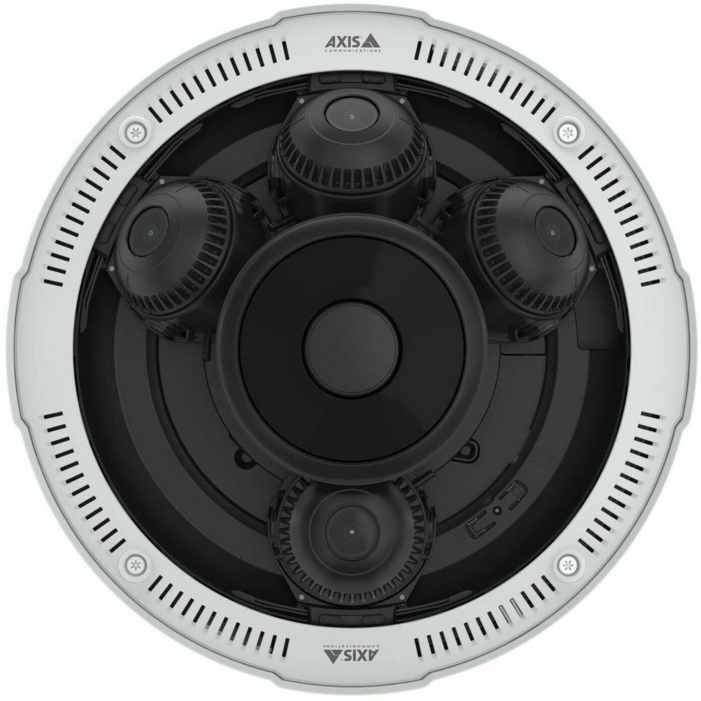 AXIS 02635-001 P3738-PLE Panoramic Camera 4x 4K Multidirectional With Deep Learning, Varifocal Lens, 2.5x Optical Zoom, Memory Card/Cloud Storage, Outdoor, IK09 Impact Protection, IP66/IP67 Ingress Protection