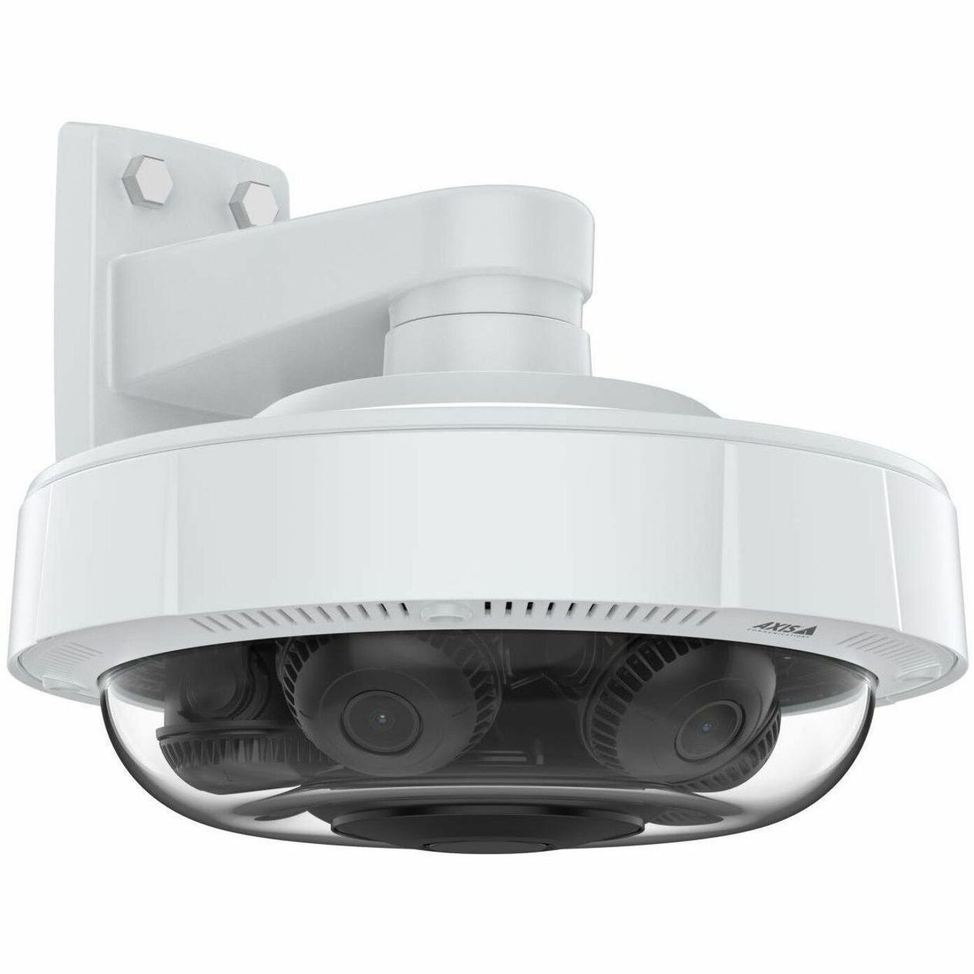محور 02635-001 P3738-PLE كاميرا بانورامية 4K متعددة الاتجاهات مع تعلم عميق، عدسة متغيرة البؤرة، تكبير بصري 2.5x، تخزين بطاقة ذاكرة/سحابي، خارجية، حماية ضد الصدمات IK09، حماية دخول IP66/IP67 محور
