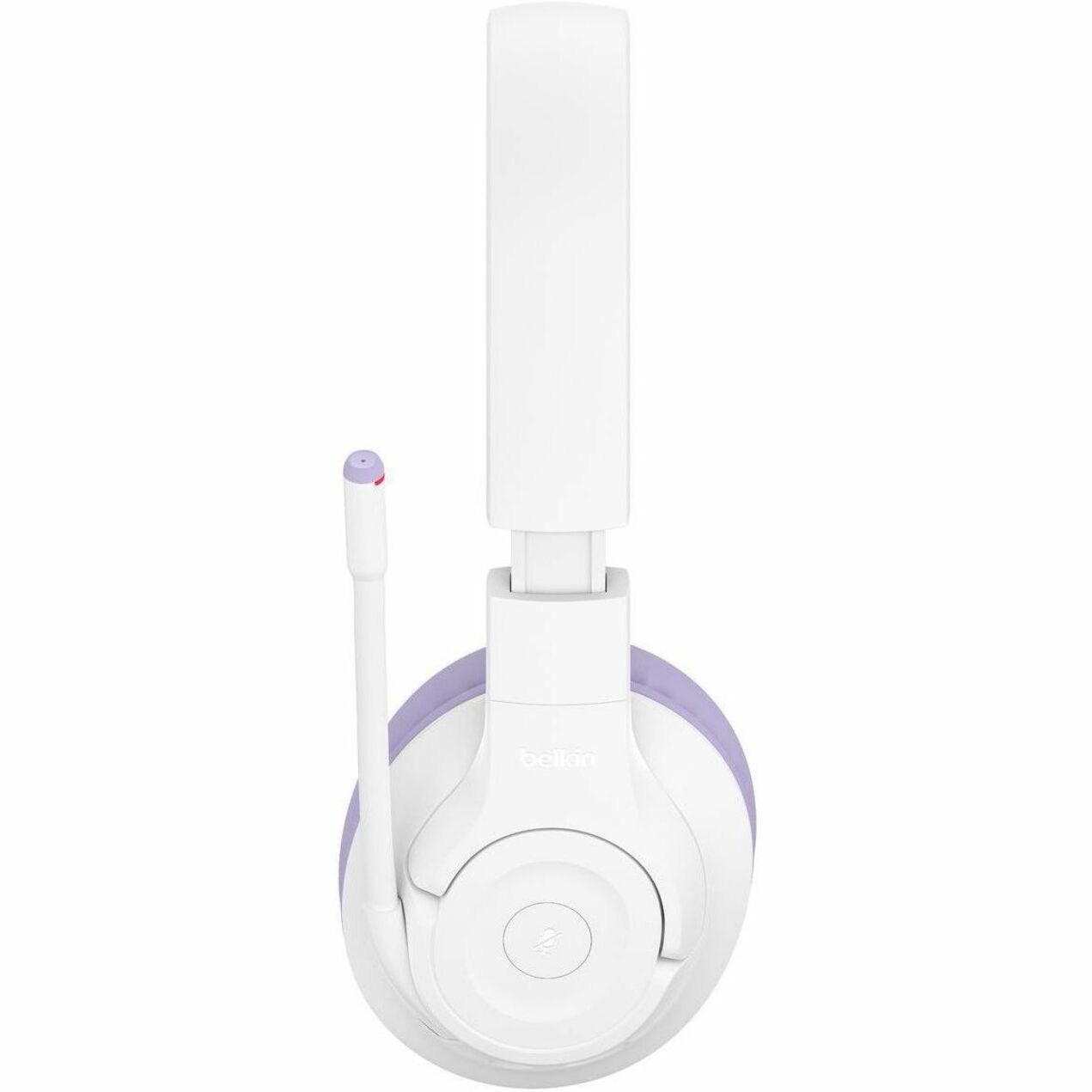 Belkin AUD006BTLV SoundForm Inspire Headset Over-Ear Nirkabel untuk Anak Lavender Nyaman Mikrofon Lipat Perlindungan Pendengaran Kabel Dapat Diperpanjang Lipat Pembatas Volume Pengisian Cepat Tahan Lama Indikator LED Tombol Mute