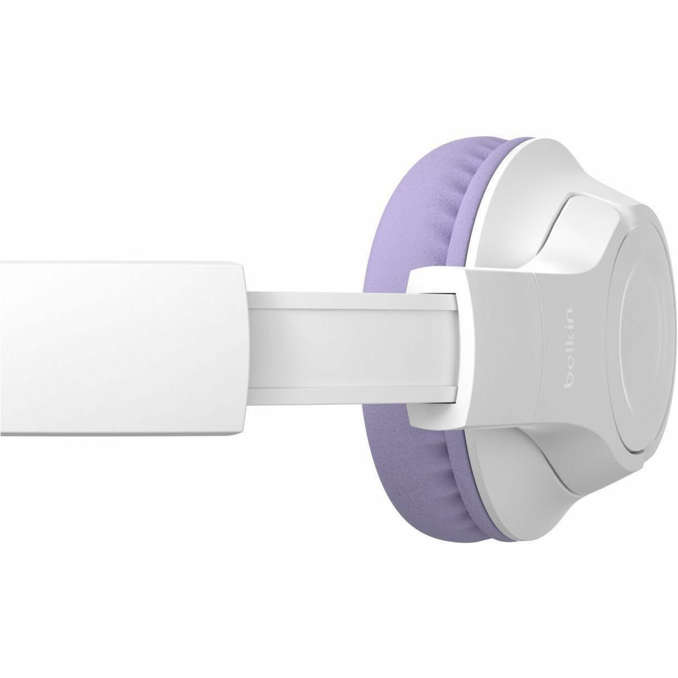 Belkin AUD006BTLV SoundForm Inspire Headset Over-Ear Nirkabel untuk Anak Lavender Nyaman Mikrofon Lipat Perlindungan Pendengaran Kabel Dapat Diperpanjang Lipat Pembatas Volume Pengisian Cepat Tahan Lama Indikator LED Tombol Mute