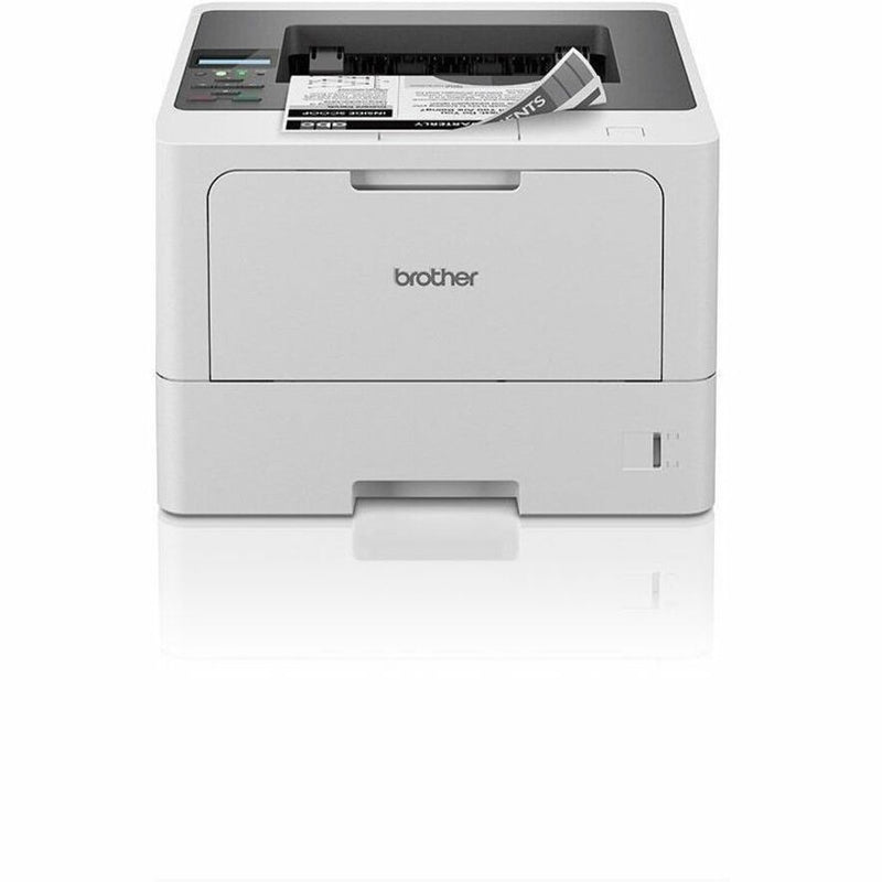 Brother HL-L5210DW with printed document in output tray