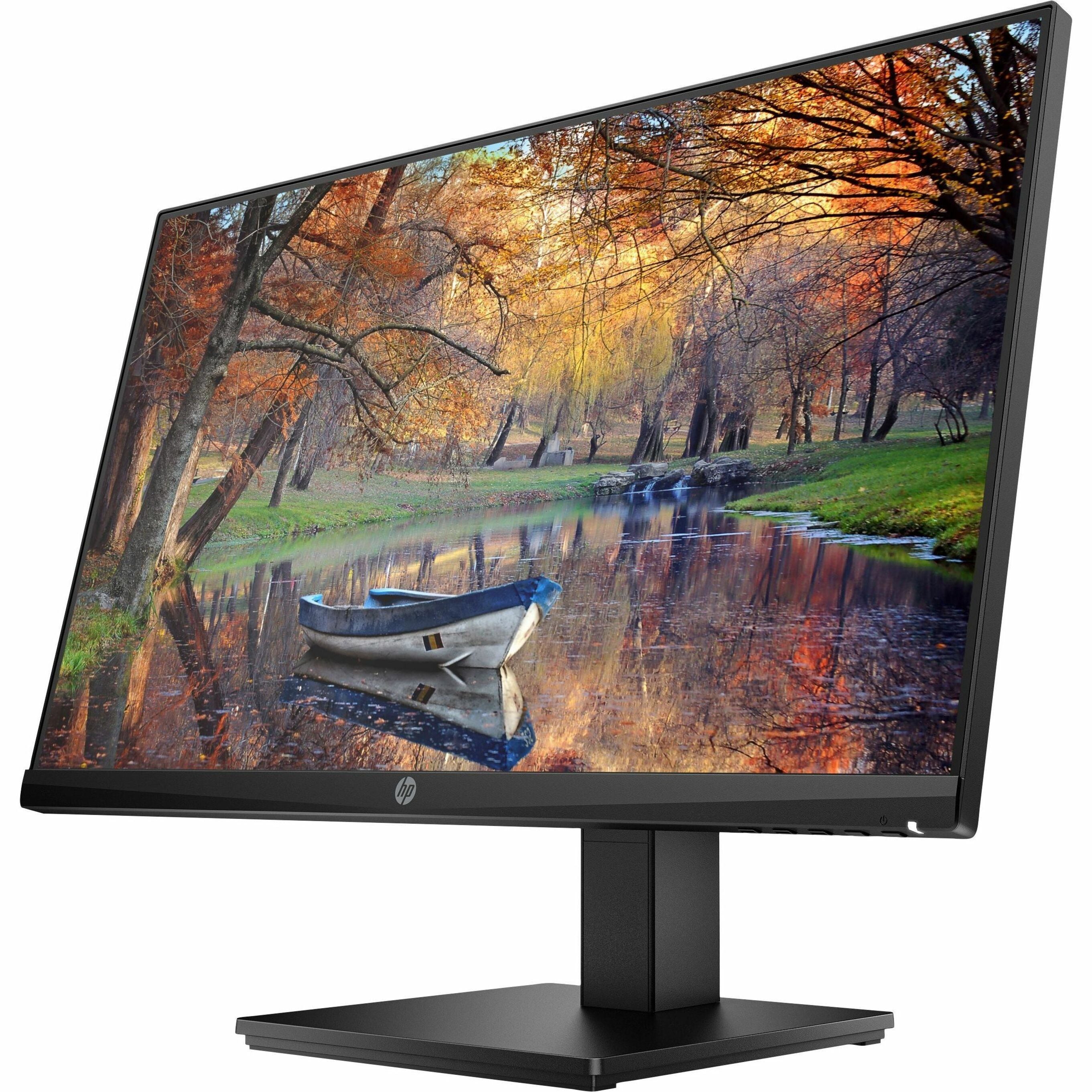 HP P24a G4 FHD Monitor, 24 Class Full HD LCD Monitor, 16:9 - Black