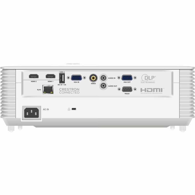 Rear view of InFocus SP2234 showing all connection ports and interfaces