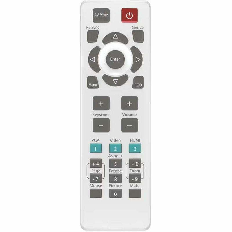 Remote control unit for InFocus SP2234 showing all function buttons