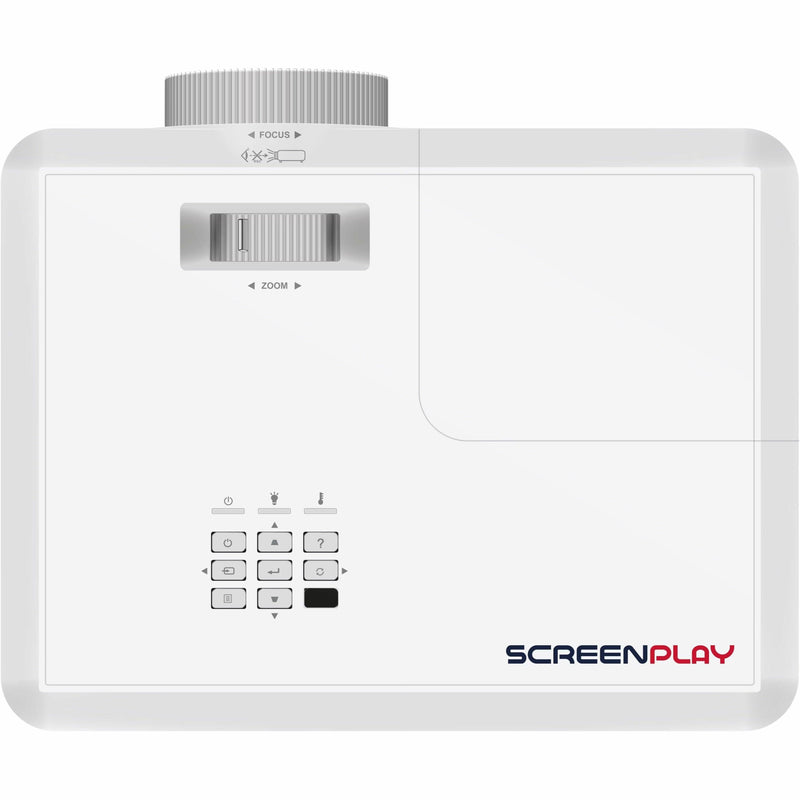 Top view of InFocus SP2234 showing control panel and adjustment features