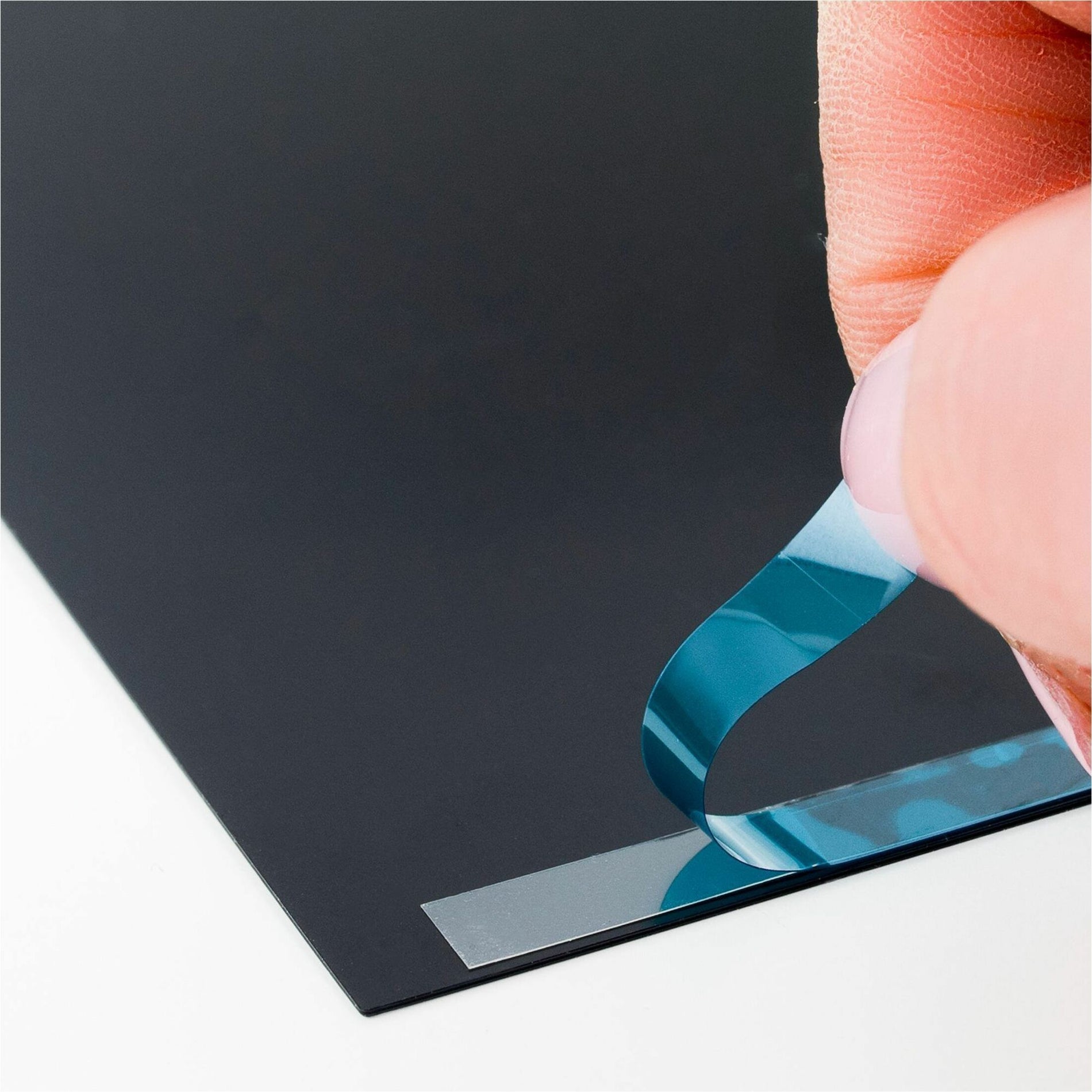 Close-up of privacy screen material showing adhesive strip application-alternate-image5