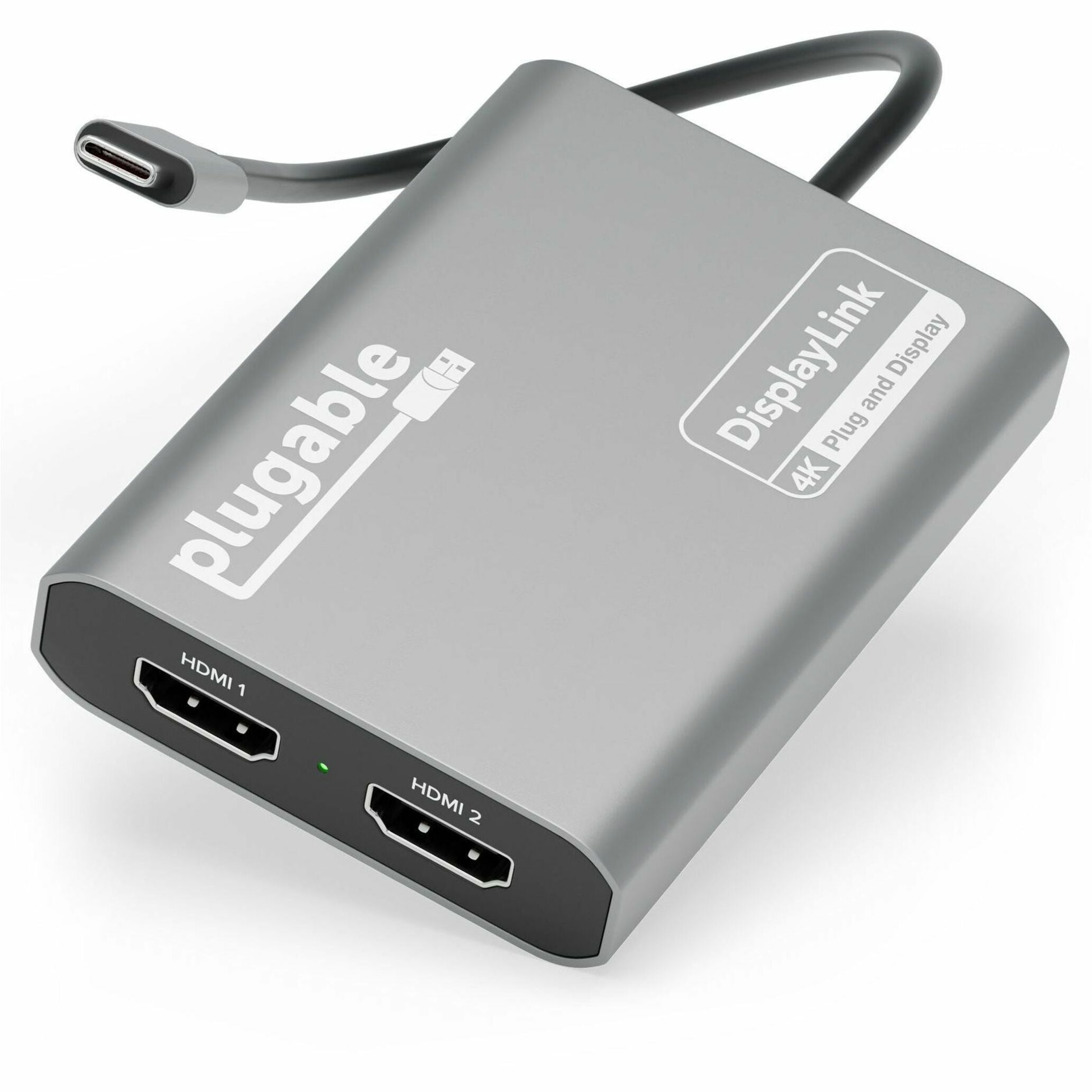 Adaptador de transferencia de audio y datos Plugable USBC-6950M HDMI/USB-C