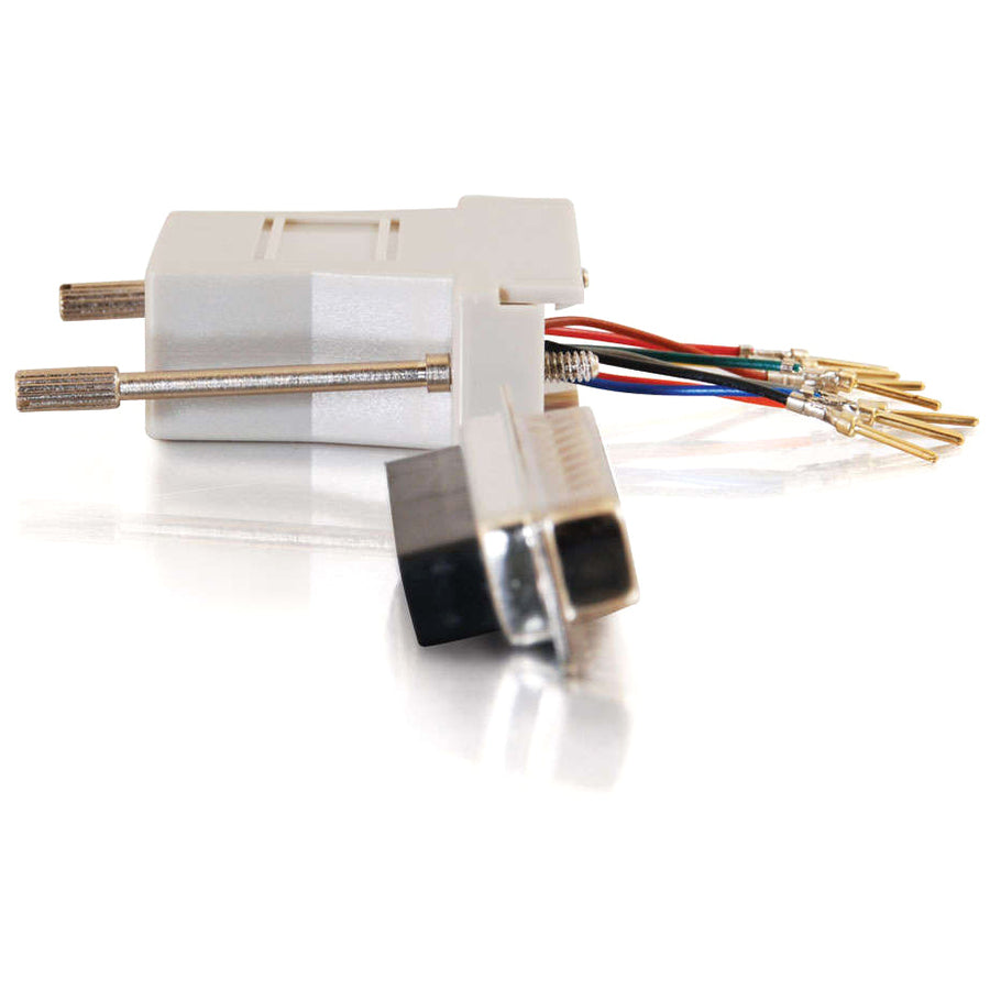 Adaptateur Modulaire RJ45 vers DB25 Mâle Gris