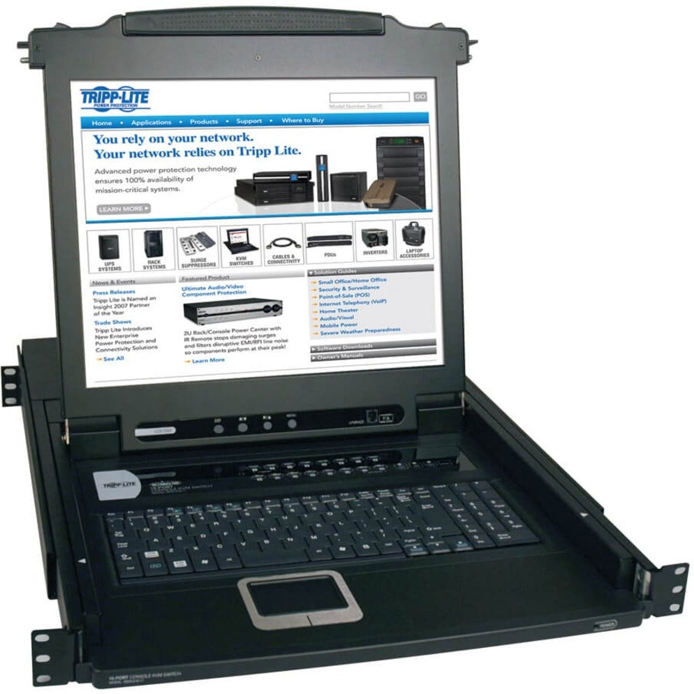 Tripp Lite B020-016-17 NetDirector Rackmount LCD with KVM, 17" Screen, 8-Port Support