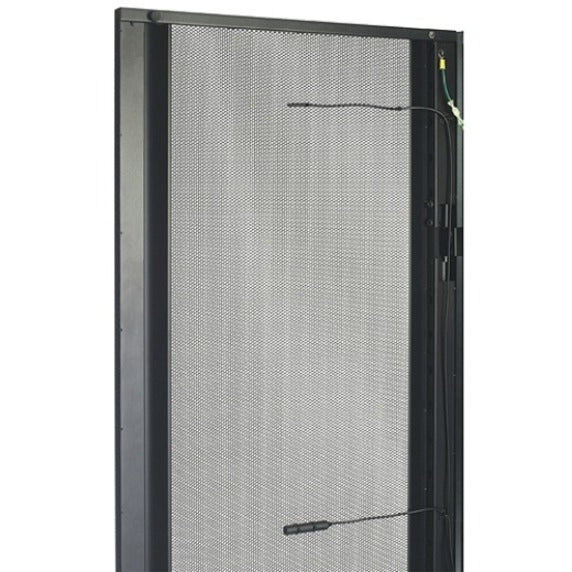 Server rack installation view showing APC temperature sensor integration