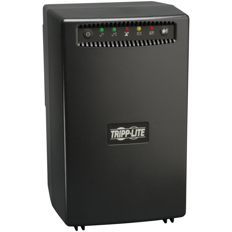 Side angle view of Tripp Lite OMNIVS1500 UPS showing compact tower design