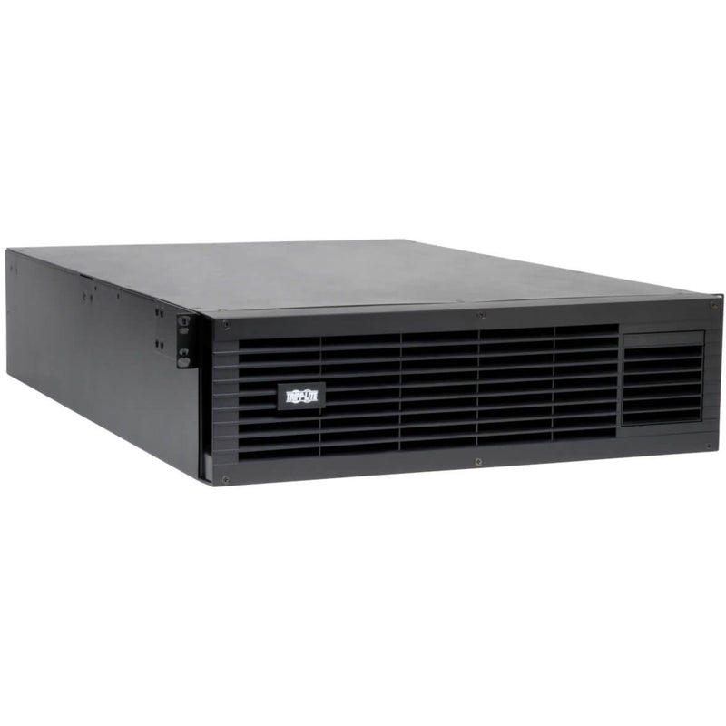 Front view of Tripp Lite BP192V12-3U external battery pack showing ventilated front panel in 3U rack mount format