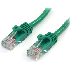 StarTech.com 45PATCH25GN Cat. 5E UTP Patch Cable 25 ft Snagless Green  スタートウェアポイントドットコム 45PATCH25GN キャット. 5E UTP パッチケーブル 25 ft スナッグレス グリーン