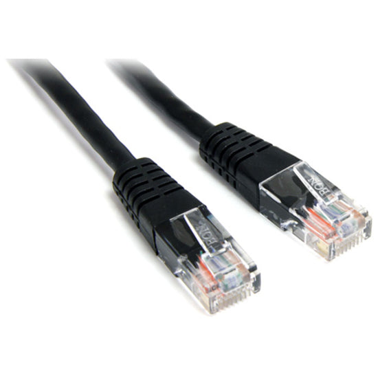 StarTech.com M45PATCH1BK Cat. 5E UTP Cable de conexión 1 ft Negro Garantía de por vida