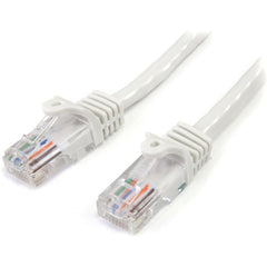 StarTech.com 15ft Weiß Snagless Cat5 UTP Patchkabel Lebenslange Garantie RJ45 Stecker Clip-Schützer