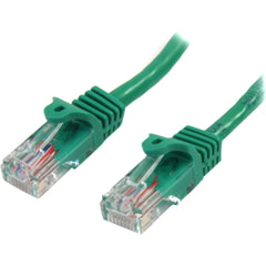 Câble de connexion Cat5e de 6 pieds vert sans accroc garantie à vie connecteurs dorés protecteurs de clip RJ45