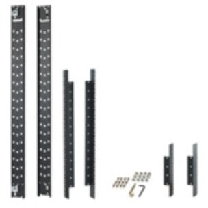 APC AR7504 NetShelter SX 600mm Wide Recessed Rail Kit, Adjustable Depth, Black