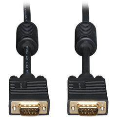 Tripp Lite P502-025 สายวิดีโอ 25ฟุต SVGA/VGA สายเคเบิลรีพล โมเนเตอร์ HD15M/M ทองคำ พร้อม RGB COAX