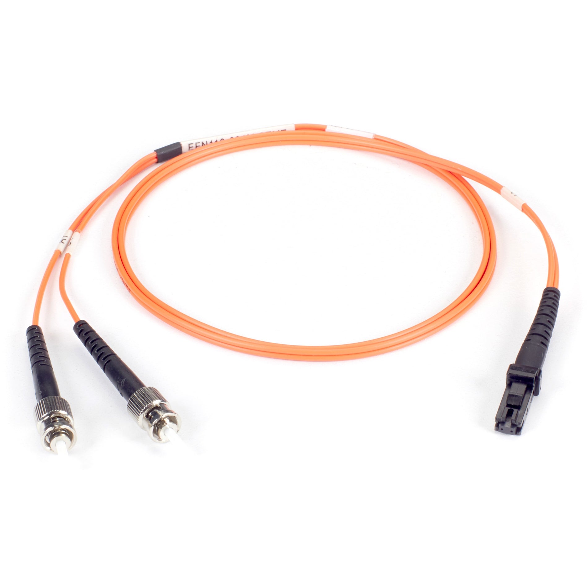 Black Box EFN110-030M-STLC Fiber Optic Duplex Patch Network Cable, Multi-mode, 98.40 ft, ST to LC Male Connectors, Orange Jacket