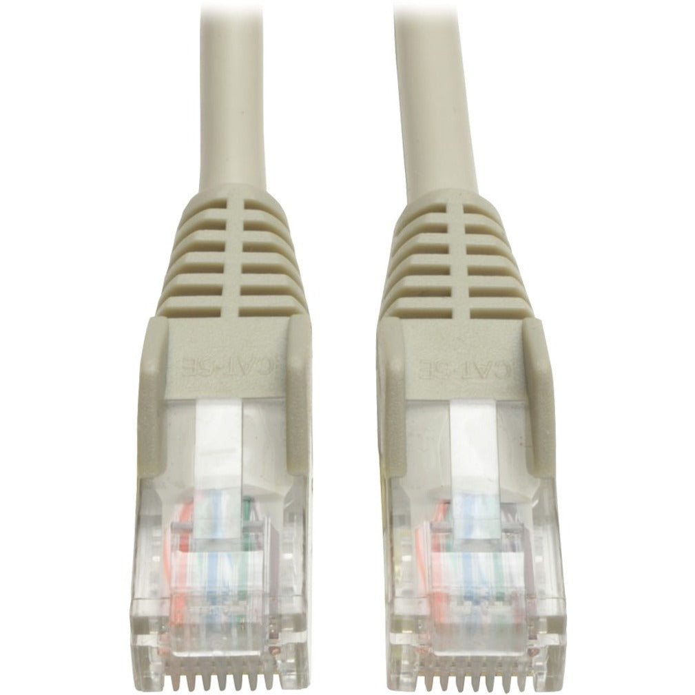 Tripp Lite N001-015-GY Cat5e UTP Patch Cable, 15-ft. Gray Snagless Ethernet Cable