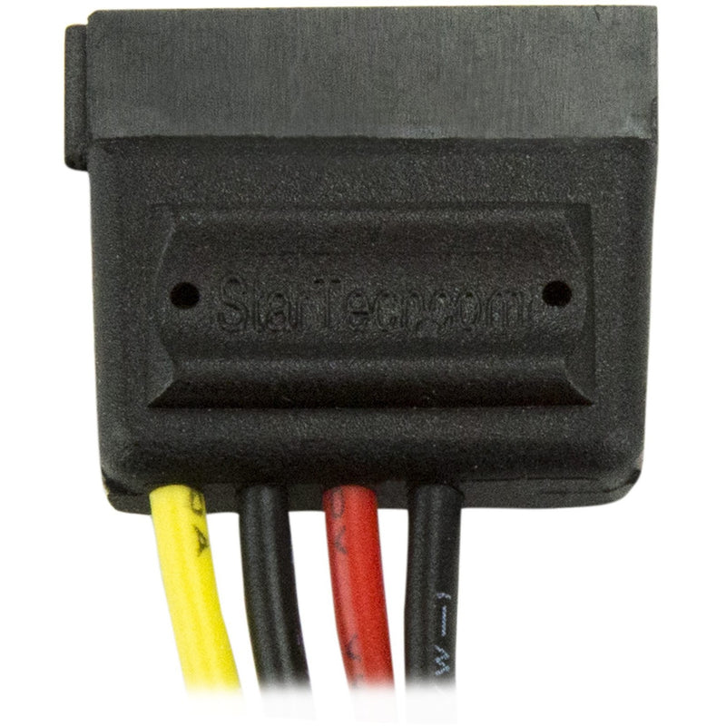 Close-up of StarTech.com branding on SATA connector with color-coded wiring