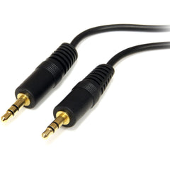 StarTech.com MU6MM 6 ft 3.5mm Stereo Extension Audio Cable Copper Conductor Male to Male Black  スタートレック社 MU6MM 6フィート3.5ミリステレオ延長オーディオケーブル、銅導体、オス⇔オス、ブラック