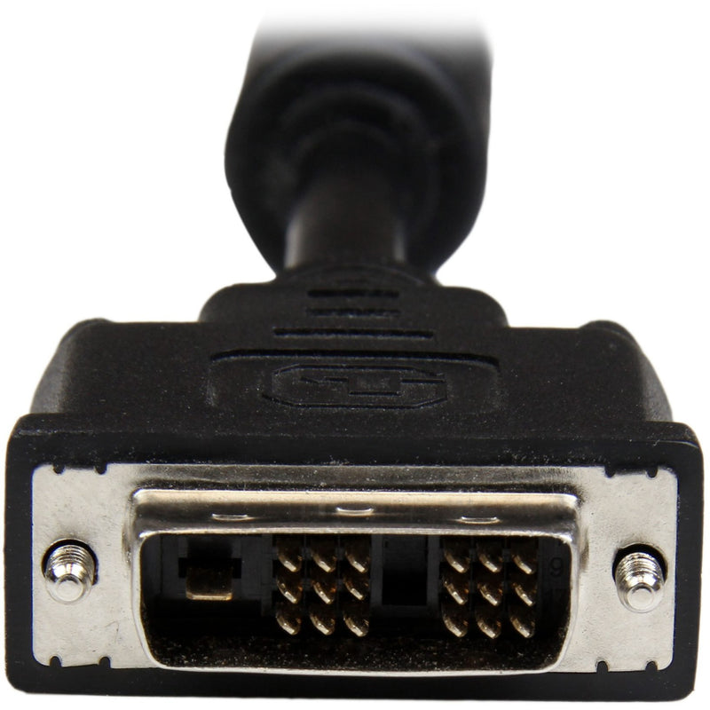 Detailed macro shot of DVI-D connector pin array showing 19-pin configuration