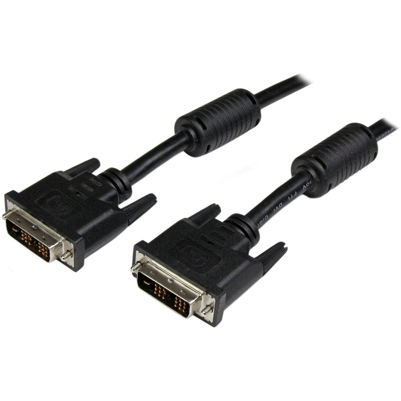 StarTech.com 35-foot DVI-D Single Link cable showing both male connectors with strain relief