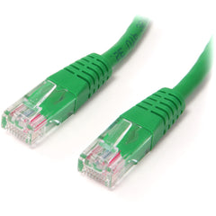 StarTech.com M45PATCH10GN 10 ft Green Molded Cat5e UTP Patch Cable Lifetime Warranty Gold Connectors Strain Relief  スタートゥク・コム M45PATCH10GN 10 フィート グリーン成形Cat5e UTP パッチケーブル、終身保証、ゴールドコネクタ、ストレインリリーフ