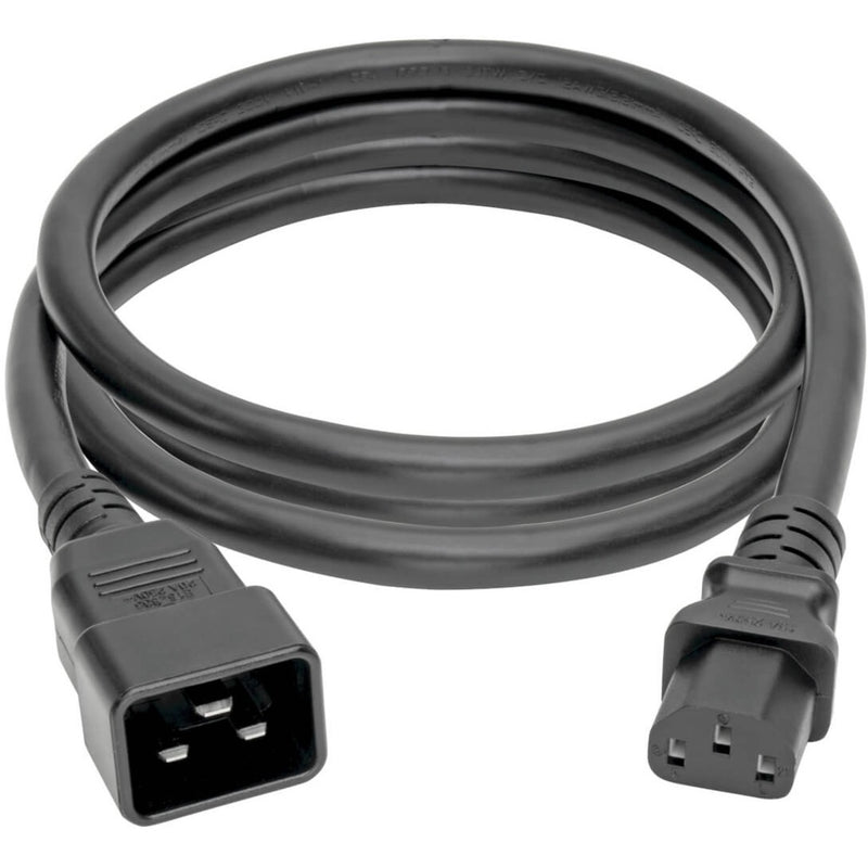 Full length view of Tripp Lite P032-007 power cord showing 7-foot cable with connectors