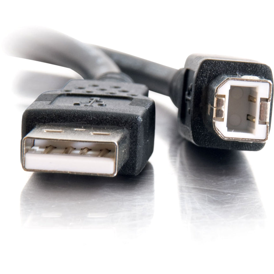 C2G 28101 3.3ft كابل USB A إلى USB B ، قم بتوصيله واستخدامه ، اللون الأسود ، كابل نقل البيانات
