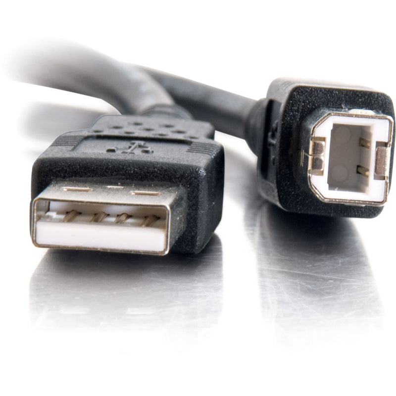 Detailed macro shot of USB connectors highlighting the shielded construction and quality build