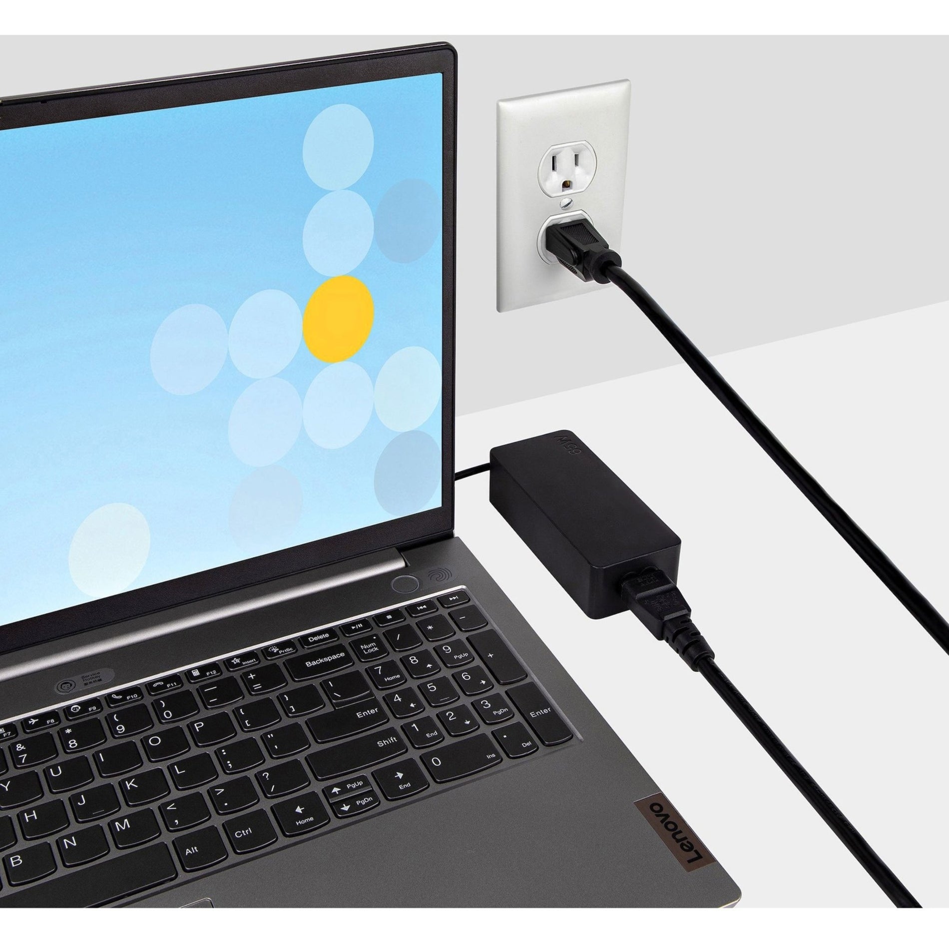 6 ft Laptop Power Cord -> Cavo di alimentazione per laptop da 6 piedi NEMA 5-15P to C5 -> NEMA 5-15P a C5 10A 125V AC -> 10A 125V CA Black -> Nero